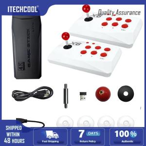 (HOT)M8-X6 TV Game Stick Console with Arcade Joystick Built-in 20000+ Games 32/64/128G for MAME/Sega/PS1/Atari