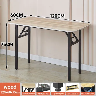 XUXU Foldable Table Dining Table Computer Table Wooden For Room Office Table sturdy and durable No installation required Portable Foldable Dining Table table ng pagkain