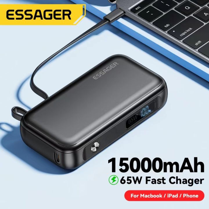 Essager Power Bank 15000mAh Portable Charger Powerbank PD QC 3.0 65W ...