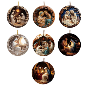 Người sử dụng thân thiện Acrylic Chúa giáng sinh Đồ treo trang trí hoàn hảo cho cây giáng sinh và festivale đồ trang trí tường