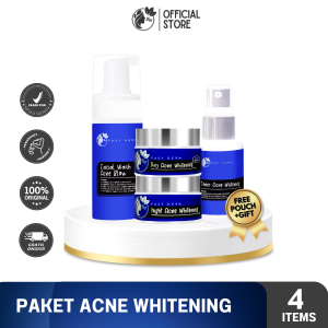 Fast Derm Paket Acne Whitening Platinum Perawatan Jerawat Meradang