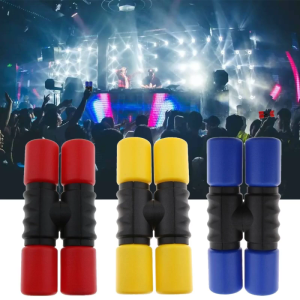 Twist Shaker Plastic Double Row Shaker Percussion Instruments Sand Hammer Musical Instruments for Children Beginners