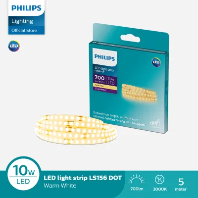 Lampu Philips LED Light Strip LS156 DOT 10W/M 5M 30K - Warm White