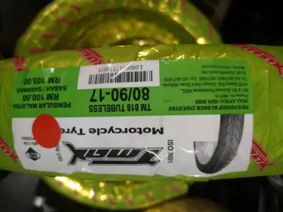 TMAX TYRE TUBELESS 70/90-17 80/90-17 TAYAR TIDAK BERTIUB MURAH TYRE BUNGA MAXXIS DIAMOND LC135 EX5