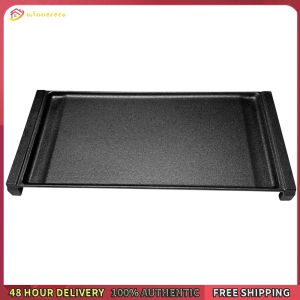 Winnereco 19.3 X 9.1inches Iron Griddle Pan Rectangular Griddle with Flat Surface Pancake Griddle for Open Flame and Induction Cooktop