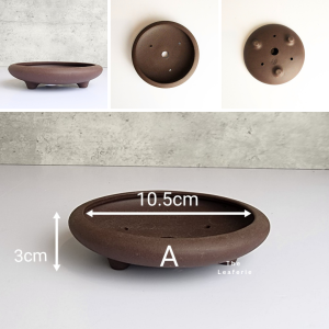 The Leaferie Bonsai Pot / Tray (Series 6) . Plant pot . Zisha . Flowerpot . Purple Sand Planter. Flower pots