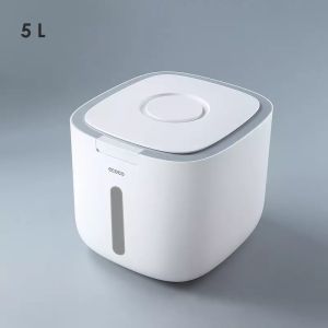 ECOCO 5L / 10L Rice Grain Food Kitchen Sealed Moisture Resistant Storage Dispenser Container Bucket Box