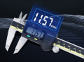 Mitutoyo Dụng Cụ Điện Tử LCD Kỹ Thuật Số Quay Số Vernier Caliper 500-193-30 12Inch 150Mm 0-300Mm Thép Không Gỉ Đo Thước 10. 