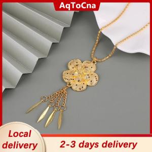 [COD] AqToCna Ship within 24 hours Traditional Sarong Gold Color Belt Vintage Jewelry Buckle Belt Necklace For Woman Decoration