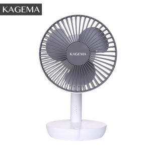 KAGEMA Mini Portable USB Stand Fan Rechargeable Table Fan 5 Speed Adjustable Angle For Room Office Kipas Meja Berdiri Mini