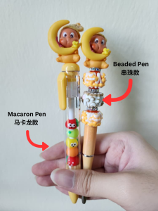 [MY STOCK]Crybaby Pen Labubu Pen Pop Bead Pen Ballpoint Pen Cute Pen Manik Skullpanda PopMart Dimoo Hirono Molly Twinkle-Twinkle