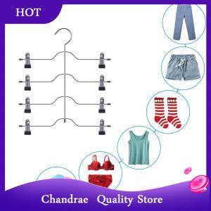 [Chandrae] 6-Tier Skirt Pants Shorts Hangers Space Saving No Slip Storage Metal Skirt Rack