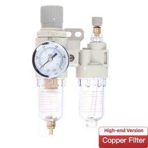 SEEKER AFC2000 1/4 Air Compressor Oil and Water Separator Air Filter Reduce Pressure Valve Regulator
