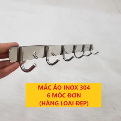 Mắc áo inox 304 hàng chuẩn không rỉ mắc treo quần áo gắn tường