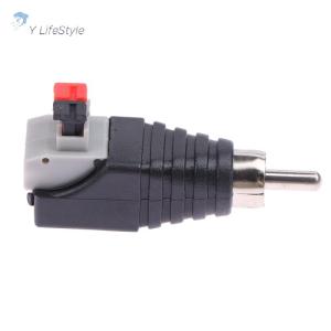 Y LifeStyle สายลำโพง2ชิ้นไปยังช่องเสียบสายสัญญาณเสียงตัวผู้อะแดปเตอร์ตัวเชื่อมต่อ RCA หัวต่อลำโพงตัวเชื่อมต่อสายอเนกประสงค์