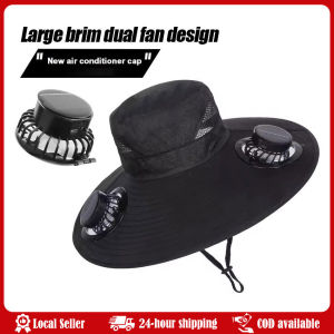 Sunshade Fishing Hat Outdoor Fishing Hat With Solar USB Charging Fan Male Cooling Hat For Outdoor Riding Hiking Fishing Summer for Outdoor Camping Fishing Hiking Cap Sunscreen Fisherman Hat SolarFan Cap Portable Solar Charging Cap with Fan Suitable