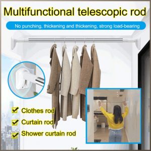 ราวตากผ้า มัลติฟังก์ชั่น ไม้แขวนเสื้อ ไม่กัดกร่อน เหมาะสําหรับหลายสถานการณ์ ประณีต ทนทาน ฐานใหม่