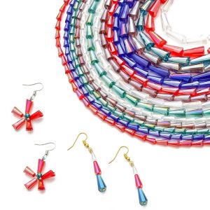 48Pcs/68Pcs 7x 4Mm/11X6Mm/15X8Mm คริสตัลออสเตรีย Tower ลูกปัดรูปเจดีย์ลูกปัดสําหรับต่างหูสร้อยคอสร้อยข้อมือ DIY ทําเครื่องประดับ