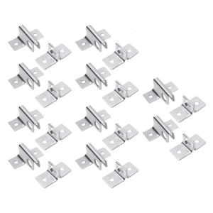 10pcs Thicken Locker Padlock Hasp Wardrobe Security Door Gate Bolt Cold Rolled Steels Door Hasps Latches Door Hardware