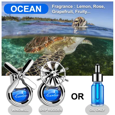 Clip Car Perfume Air Vent Air Fresheners Refillable In-Car Aircon Aroma Diffuser Fragrance Oil 10ml