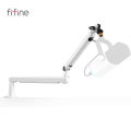 Fifine BM88 Microphone Arm Stand, Boom Arm Stand with Desk Mount Clamp, Screw Adapter, Cable Management, Suspension Mic Stand Flexible Arm Mic Stand Sturdy Low Profile for Podcast Streaming Gaming Studio. 