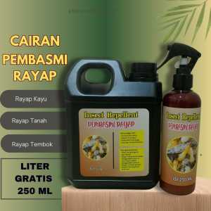 Spray Cairan Pembasmi Rayap Kayu | Pembasmi Rayap Tanah 1 Liter  free 250 ml