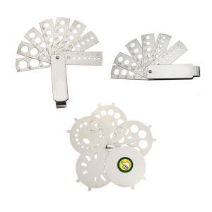 Bỏ Túi Có Kích Thước Mạnh Mẽ Thép Không Gỉ Fan Đo Phụ Kiện Cho đo chính xác giác cắt hoàn hảo Và đá hình bầu dục