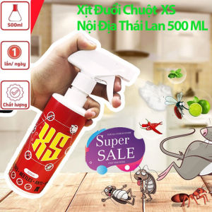 Chai Xịt Đuổi Chuột XS 500 ML Thái Lan - Không Mùi An toàn - Xua Đuổi Chuột Gián Côn Trùng Nguồn Gốc Thảo Mộc Có Kèm Vòi Xịt