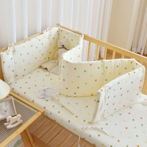 1PC Cotton Gauze Baby Cot Bumper Anti-collision Crib Protector Pad Cradle Surround Safety Rail Fence