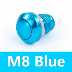 NEXTYOO 1Pc loại Công tắc nút nhấn Chống thấm nước Tự Đặt Lại Công tắc tự động thiết lập lại Không có đèn LED 8mm Công tắc nút loại Xe Ô Tô Xe Máy Xe Cân Bằng Sửa Đổi Khởi Động Động Cơ