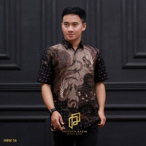 Kemeja Batik Hem Pendek Baju Seragam Batik Nikahan kemeja pendek batik Pripoen
