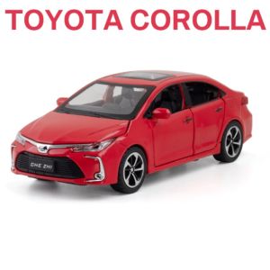 1:32 TOYOTA Corolla Alloy Car Model Diecasts & Toy Metal Vehicles Car Model Simulation Sound and Light Collection Kids Toy Gift