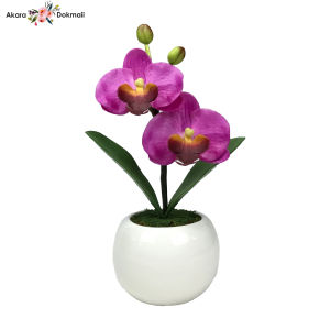 แจกันดอกไม้ปลอมมินิมอล แจกันกล้วยไม้ประดิษฐ์ขนาดเล็ก