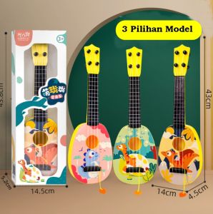 Mainan Gitar Ukulele Anak / Kado Mainan Anak Guitar Alat Musik Anak Mainan Edukasi Anak BERKOTAK