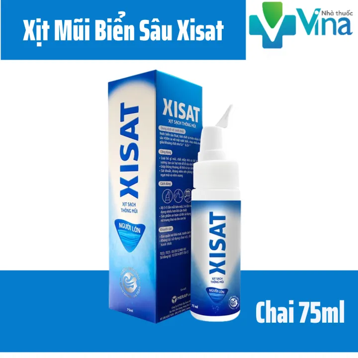 Xịt mũi Xisat Hằng Ngày giúp sát khuẩn, kháng viêm chai 75ml