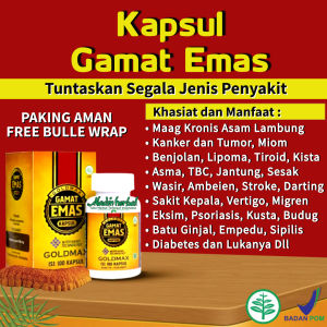 Kapsul Gamat Emas 100 Kapsul - Ekstrak Teripang Emas Herbal Untuk Segala Jenis Penyakit