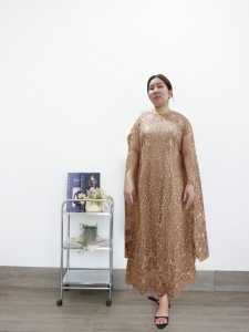 Dress Brokat Panjang Wanita Premium / Busana Muslim Wanita / Dress Natalan