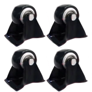 Strong PU Caster Wheel Quiet Rolling 50kg Load Steel Easy installs Rolling Caster Upgrades for Office Library Furniture