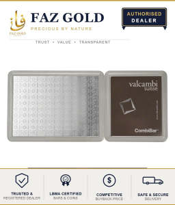 1g Silver CombiBar Piece 999 Fine Silver | Valcambi Suisse | Swiss Made | LBMA