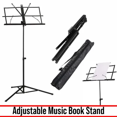 Foldable and Portable Adjustable Music Book Stand for Violin Keyboard Guitar Ukulele & Food Menu