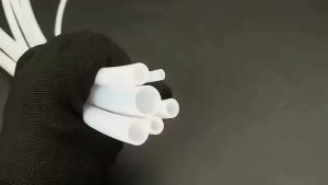 ท่อ PTFE 600V ID1-1.5-1.6-2-2.5-3-4-5-6-7-8-9-10-11-12-13-14mm ท่อแข็งสีขาว ทนทานต่ออุณหภูมิและการกัดกร่อน ท่อฉนวน