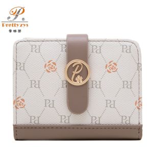 Fashion Women Short Wallet Zipper Coin Purse Printing Multifunctional Wallet for Female