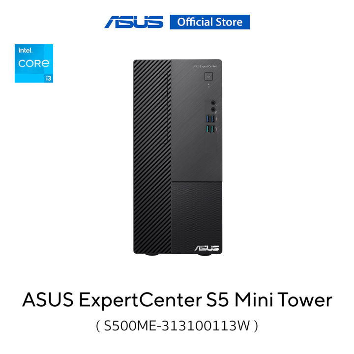 ASUS ExpertCenter S5 Mini Tower S500ME-313100113W, desktop, Intel Core i3-13100, 8GB DDR4 U-DIMM, 512GB M.2 2280 NVMe PCIe 4.0 SSD