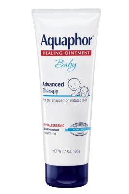 Aquaphor Baby Healing Ointment Advanced Therapy Skin Protectant Dry Skin and Diaper Rash Ointment 7 Oz Tube