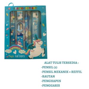 Set Alat Tulis Anak 6 in 1 Karakter Lucu