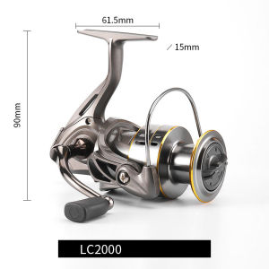 HUIESON lua Máy Câu Cá tay quay quay ống cuộn dây câu Chiếu dài hoàn toàn bằng kim loại đường chéo mở rộng ống cuộn dây câu ISO cốc