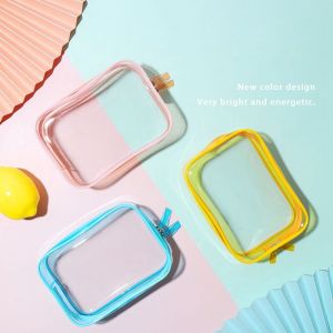 YOYO CHARMING Casual Fashion Large Capacity Travel Organizer Square Bag Wash Pouch Transparent Cosmetic Bag Makeup Bags Cosmetic Cases Storage Toiletry Bag