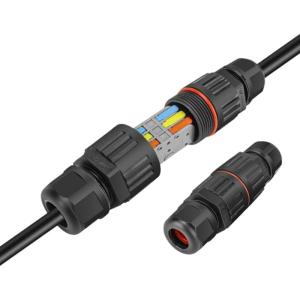 Waterproof Cable Connector 2/3Pin Electrical Terminals Adapters Outdoor Rainproof Terminals Cable Conductors Connector
