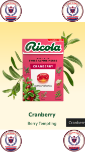 Ricola Swiss Herbal Mint Fresh Pearls Chewy Refreshment Candy - Lemon Mint / Elderflower/ Cranberry