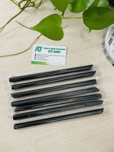 Gói 500g ống hút bọc màng ống hút trân châu ống hút trà sữa ống hút phi 12 có màng bọc